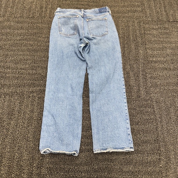 Abercrombie & Fitch Jeans Womens 27 /4R Blue The Baggy Low Rise Curve Love Denim - Picture 3 of 5